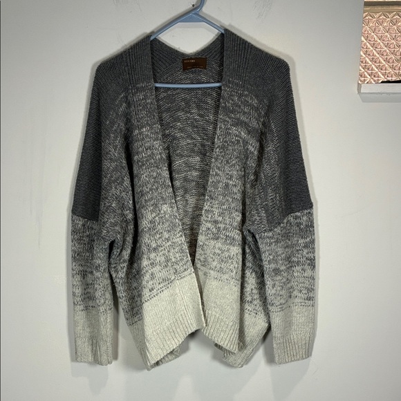 Kerisma Charcoal to Cream Gradient Cardigan Wool Blend - Picture 1 of 9